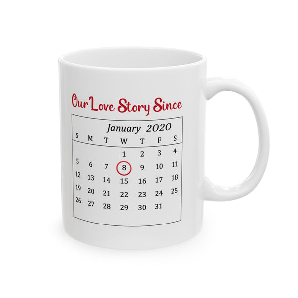 Personalized Love Calendar Mug