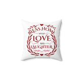 Bless Home Pillow Inspirational Quote Romantic Decor Gift