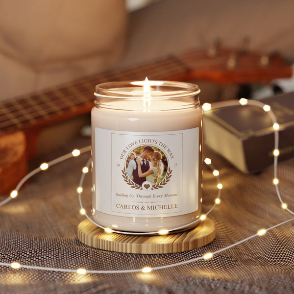 Romantic Soy Candle - Cinnamon Vanilla, Eco-Friendly Gift