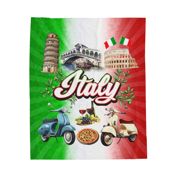 Italian Velveteen Plush Blanket Soft Cozy Throw Home Decor Gift Idea