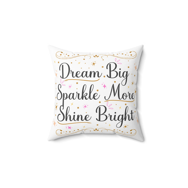 Motivational Throw Pillow Positive Quote Home Decor