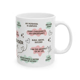 Daily Positive Reminder Mug Motivational Quote Ceramic Cup