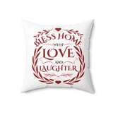 Bless Home Pillow Inspirational Quote Romantic Decor Gift