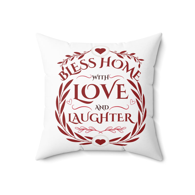 Bless Home Pillow Inspirational Quote Romantic Decor Gift