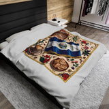 El Salvador Velveteen Plush Blanket Soft Cozy Throw Home Decor Gift Idea