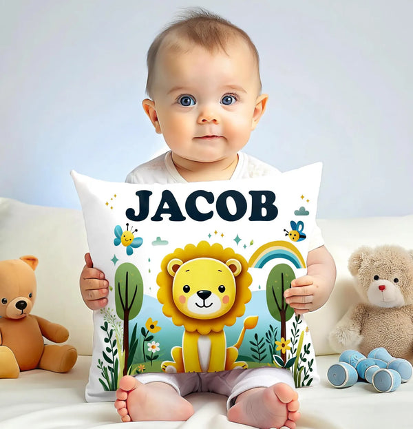 Custom Baby Name Pillow Personalized Nursery Decor Bedding
