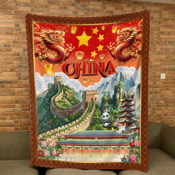 Chinese Velveteen Plush Blanket Soft Cozy Throw Home Decor Gift Idea