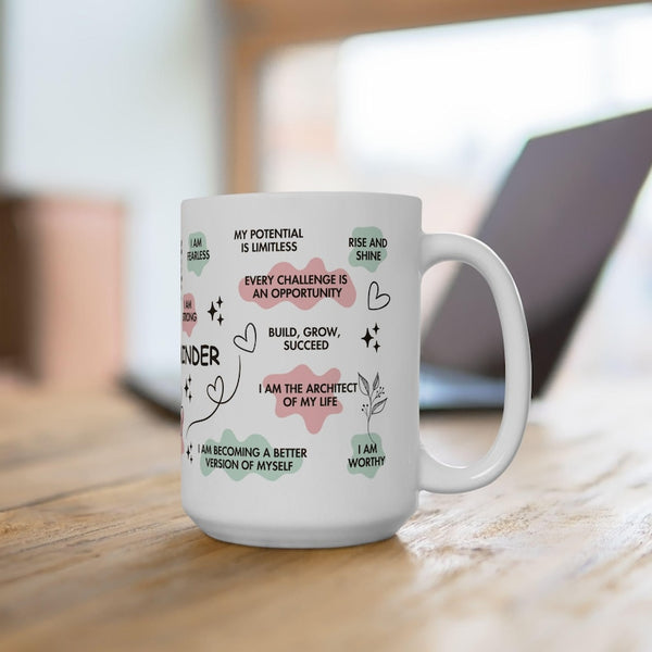 Daily Positive Reminder Mug Motivational Quote Ceramic Cup