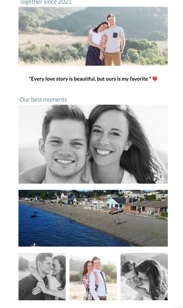 Love Story QR Mug Personalized Photo Cup Romantic Couple Gift