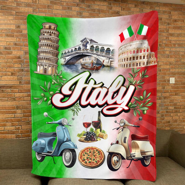 Italian Velveteen Plush Blanket Soft Cozy Throw Home Decor Gift Idea