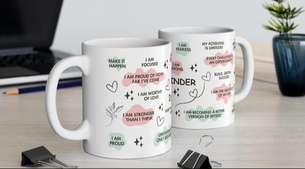 Daily Positive Reminder Mug Motivational Quote Ceramic Cup
