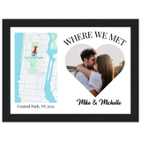Custom Map Print – Framed, Eco-Friendly Keepsake