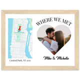 Custom Map Print – Framed, Eco-Friendly Keepsake