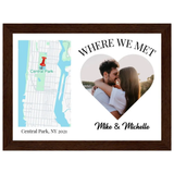 Custom Map Print – Framed, Eco-Friendly Keepsake